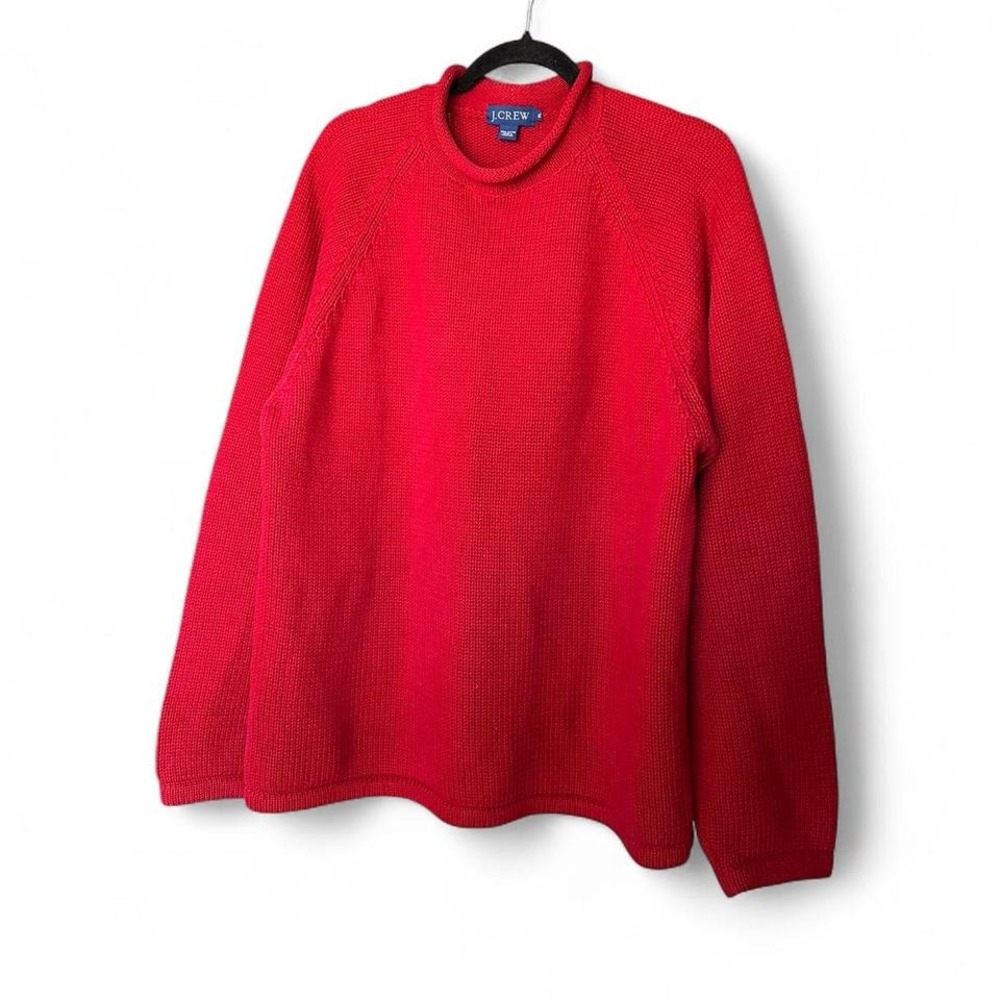 J. Crew Factory Bold Red Cardigan
